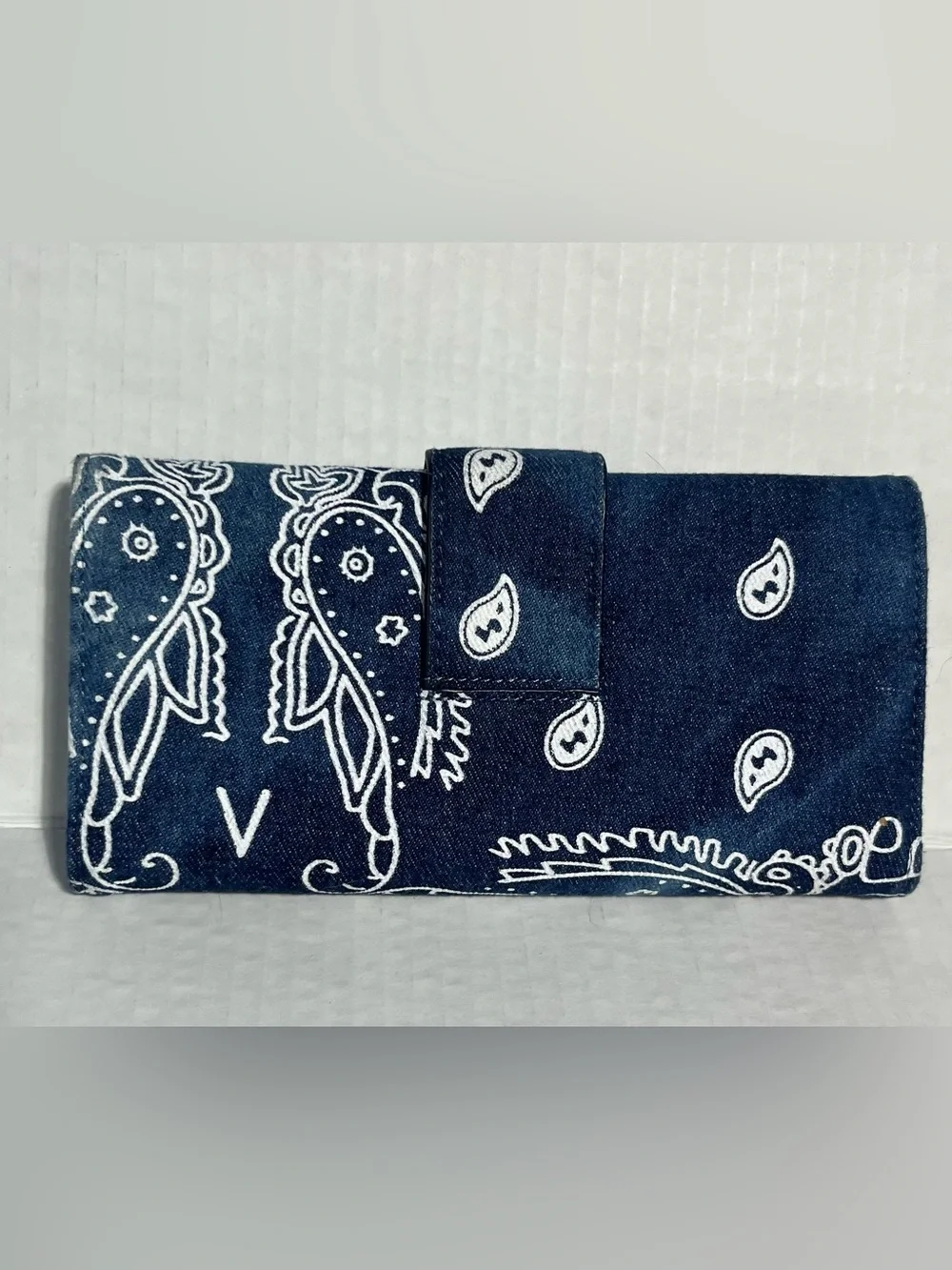 Cato Navy Blue Bandana-Print Tote
